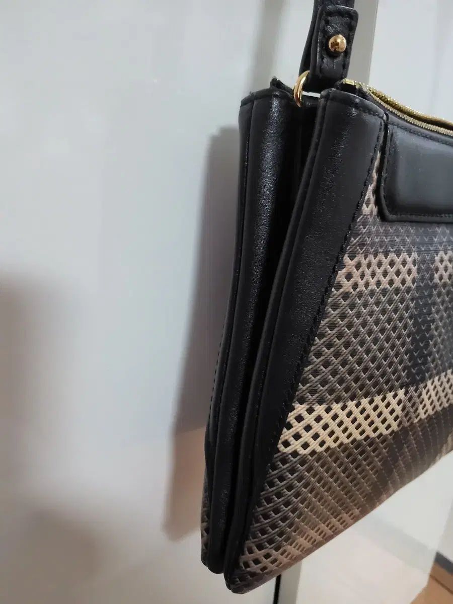 DAKS チェック クロスバック ブラック レディース バッグ