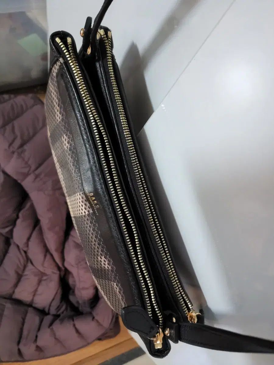 DAKS チェック クロスバック ブラック レディース バッグ メッセンジャーバッグ ショルダーバッグ バッグ