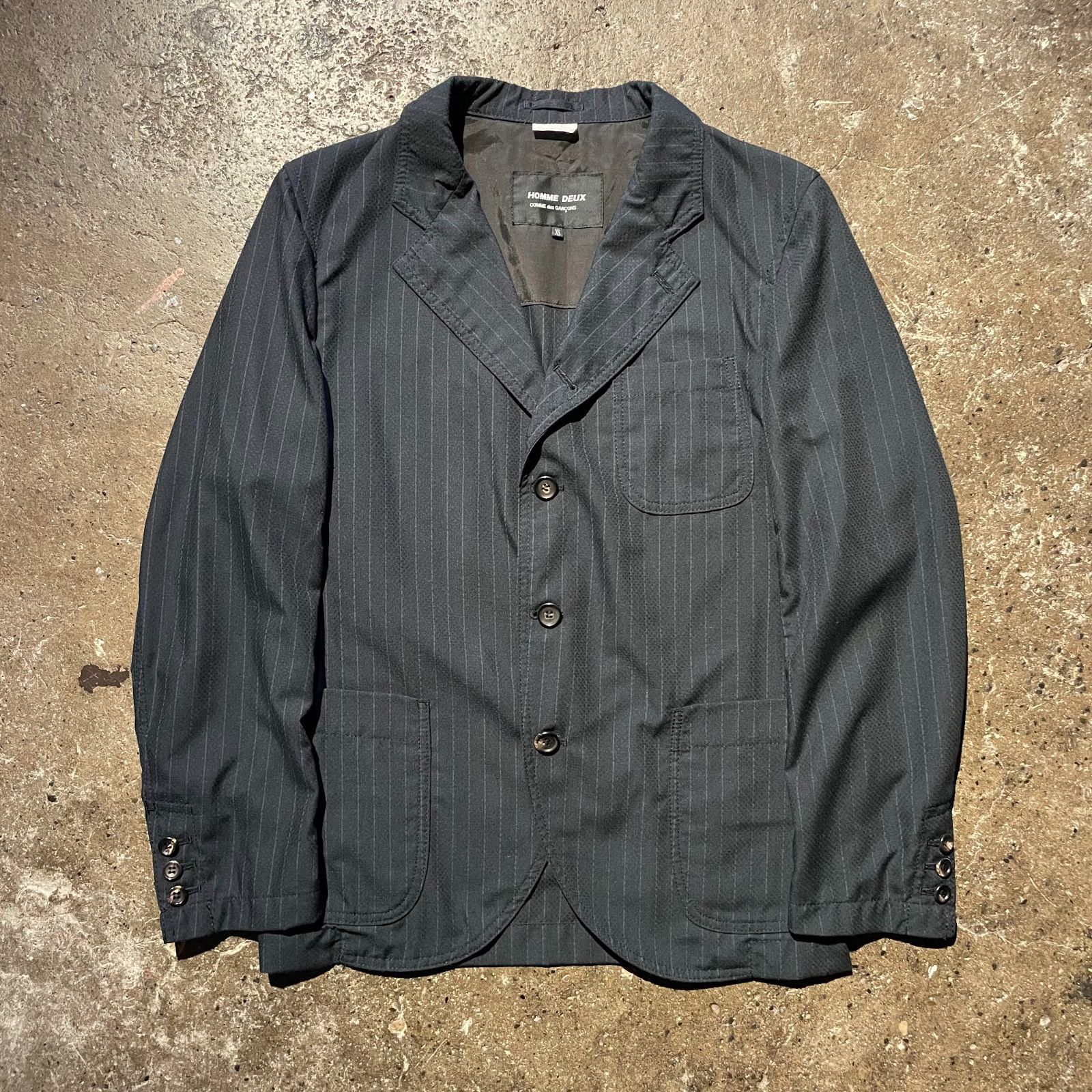 COMME des GARCONS HOMME DEUX 19ss パッカリング ストライプ