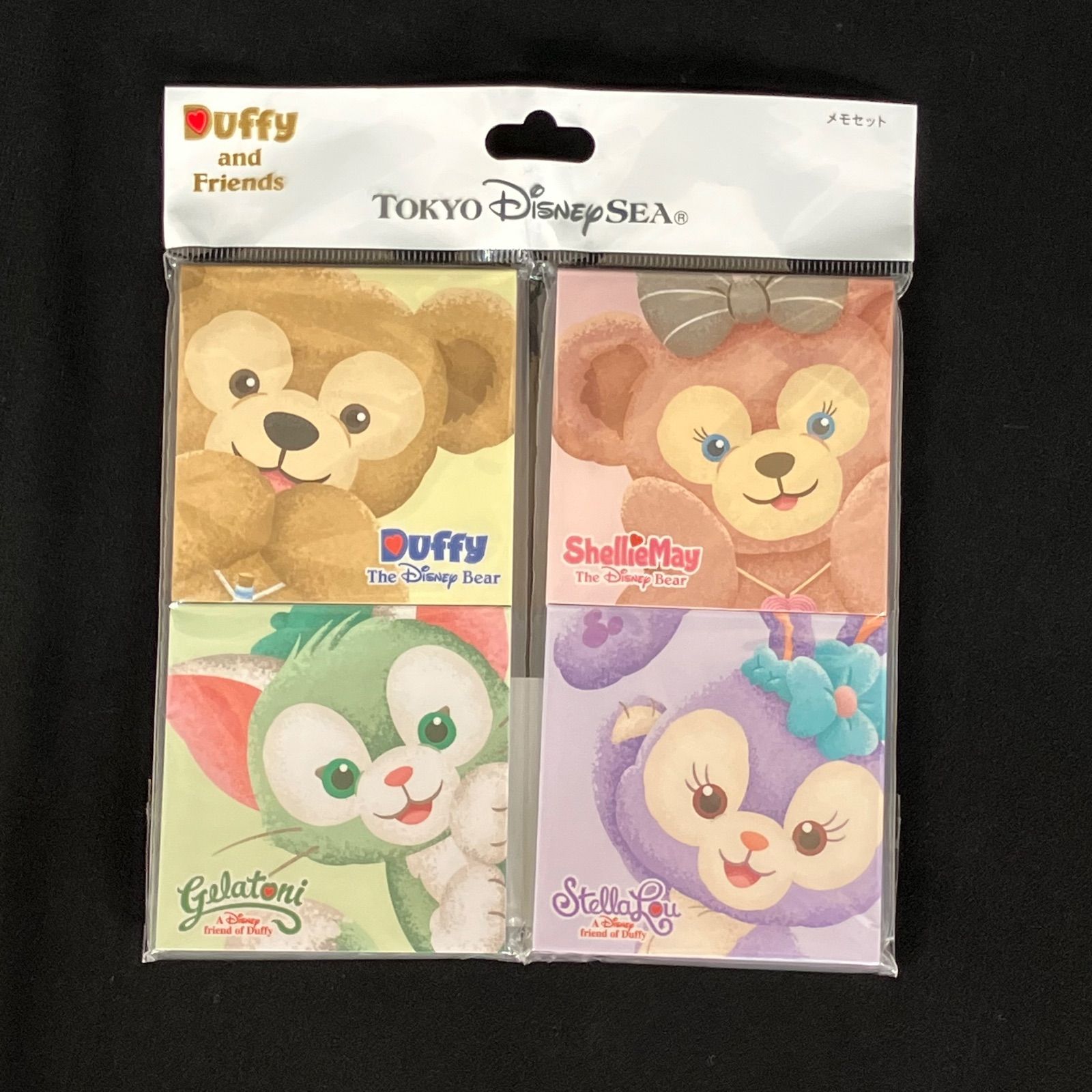 新品】ダッフィー&フレンズメモ帳4個セット 東京ディズニーシー