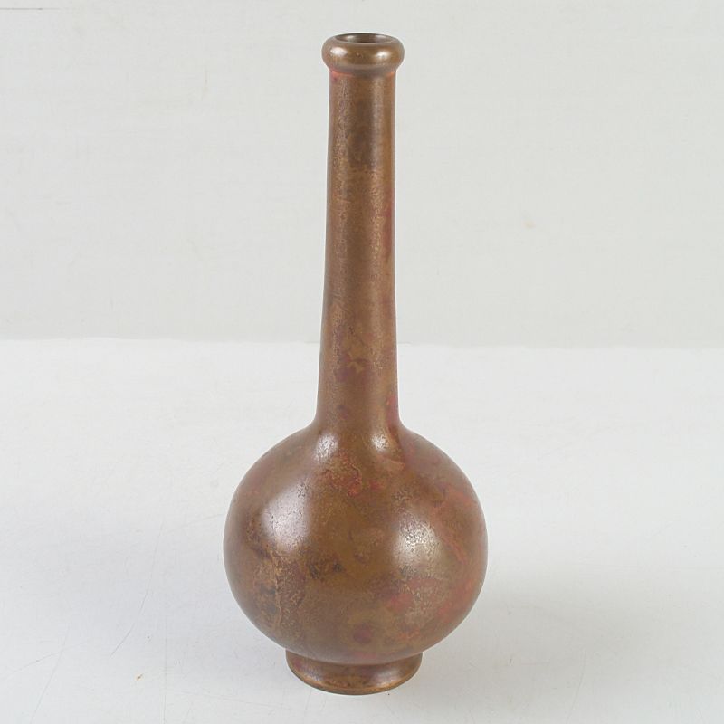 日展会員 長谷川恵久作 ブロンズ 花瓶 花入 共箱 N S494 - メルカリ