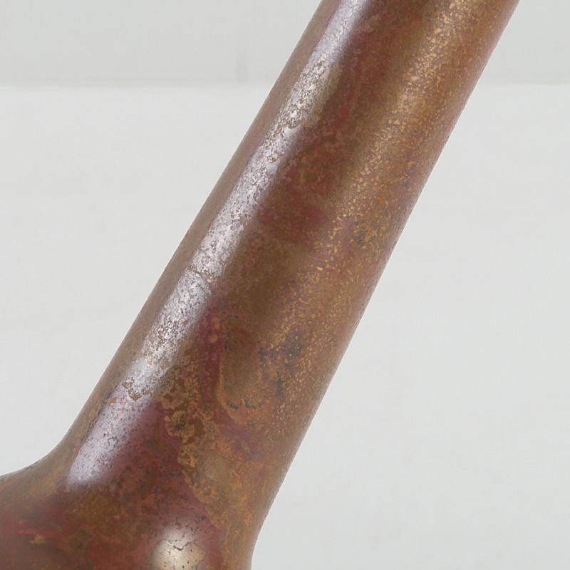 日展会員 長谷川恵久作 ブロンズ 花瓶 花入 共箱 N S494 - メルカリ