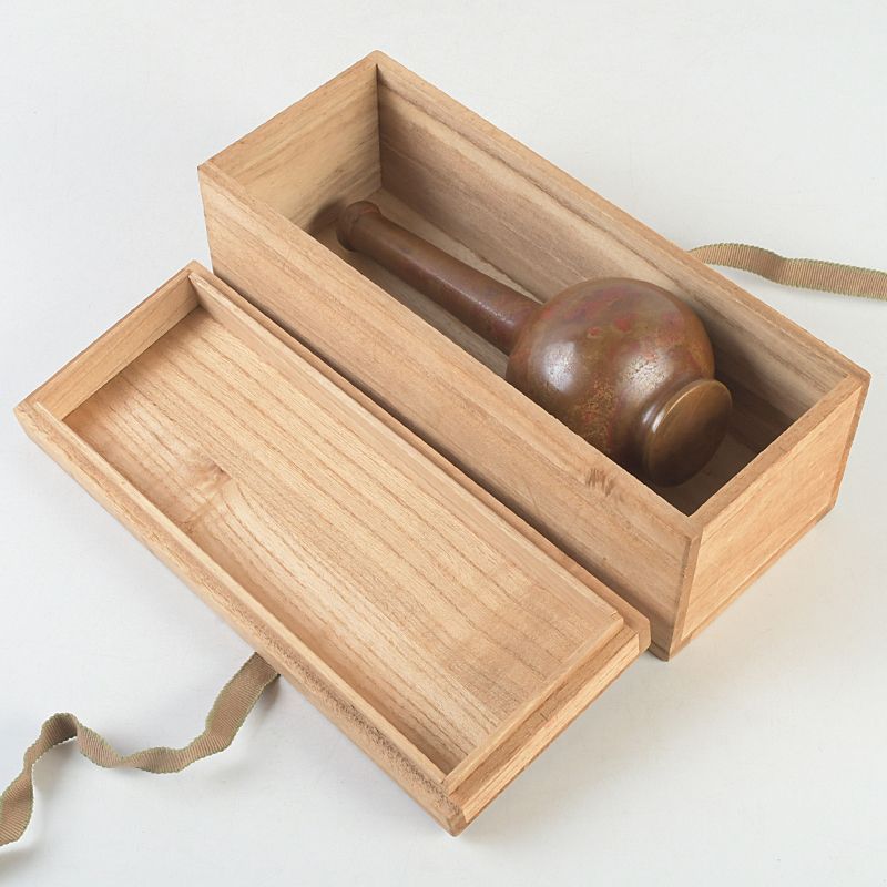 日展会員 長谷川恵久作 ブロンズ 花瓶 花入 共箱 N S494 - メルカリ