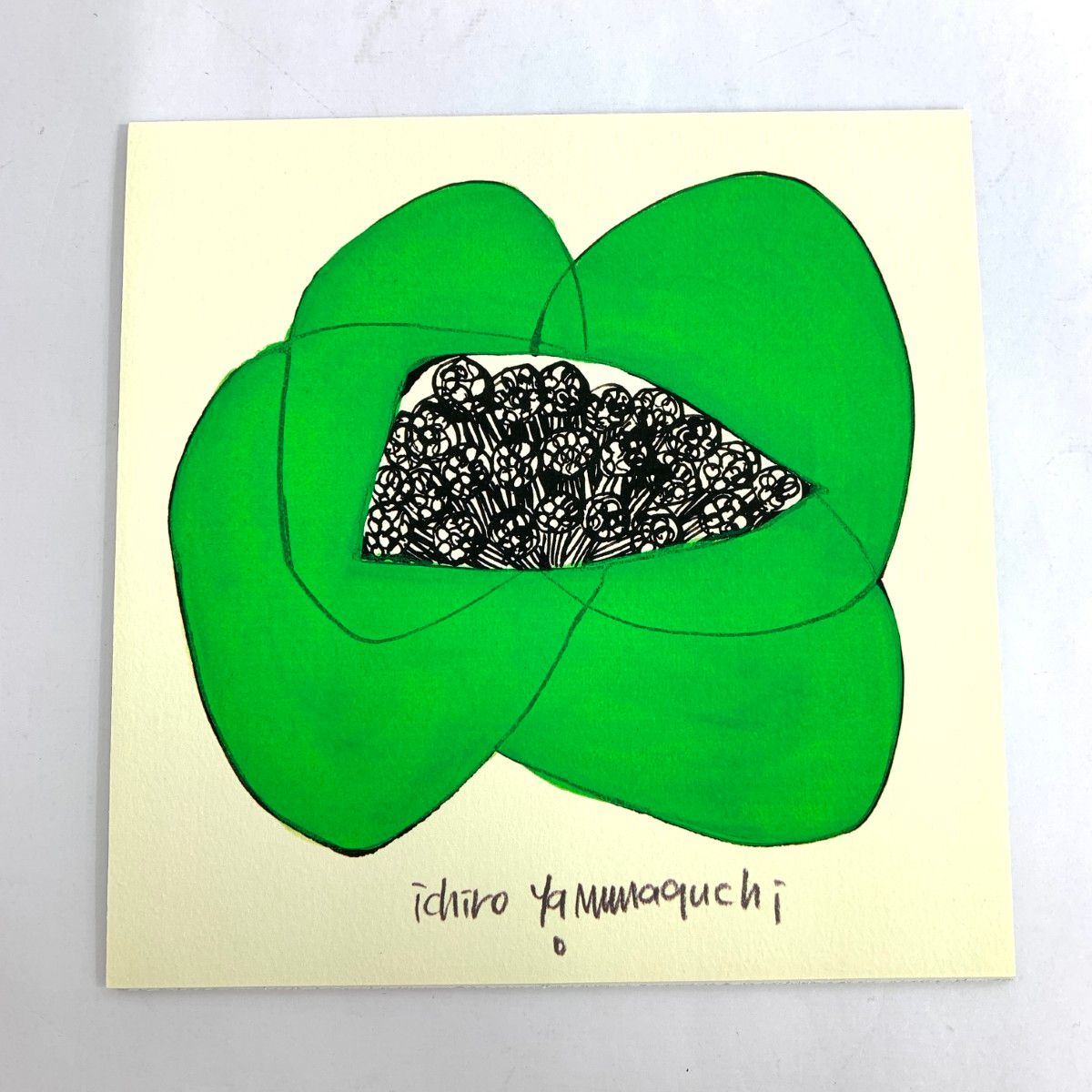 IDEE イデー アートポスター 山口一郎/HANA/GREEN / 241007003213