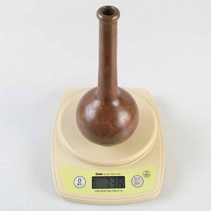 日展会員 長谷川恵久作 ブロンズ 花瓶 花入 共箱 N S494 - メルカリ