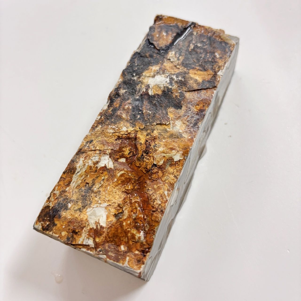 天然砥石 京都 正本山 中山 黄板1285g 仕上砥石 鉋 鑿 大工道具 包丁