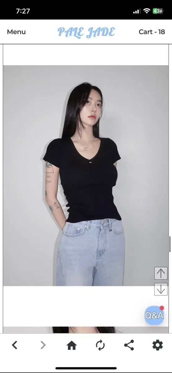 ペイルジェイド ジェニ ニット ブラック