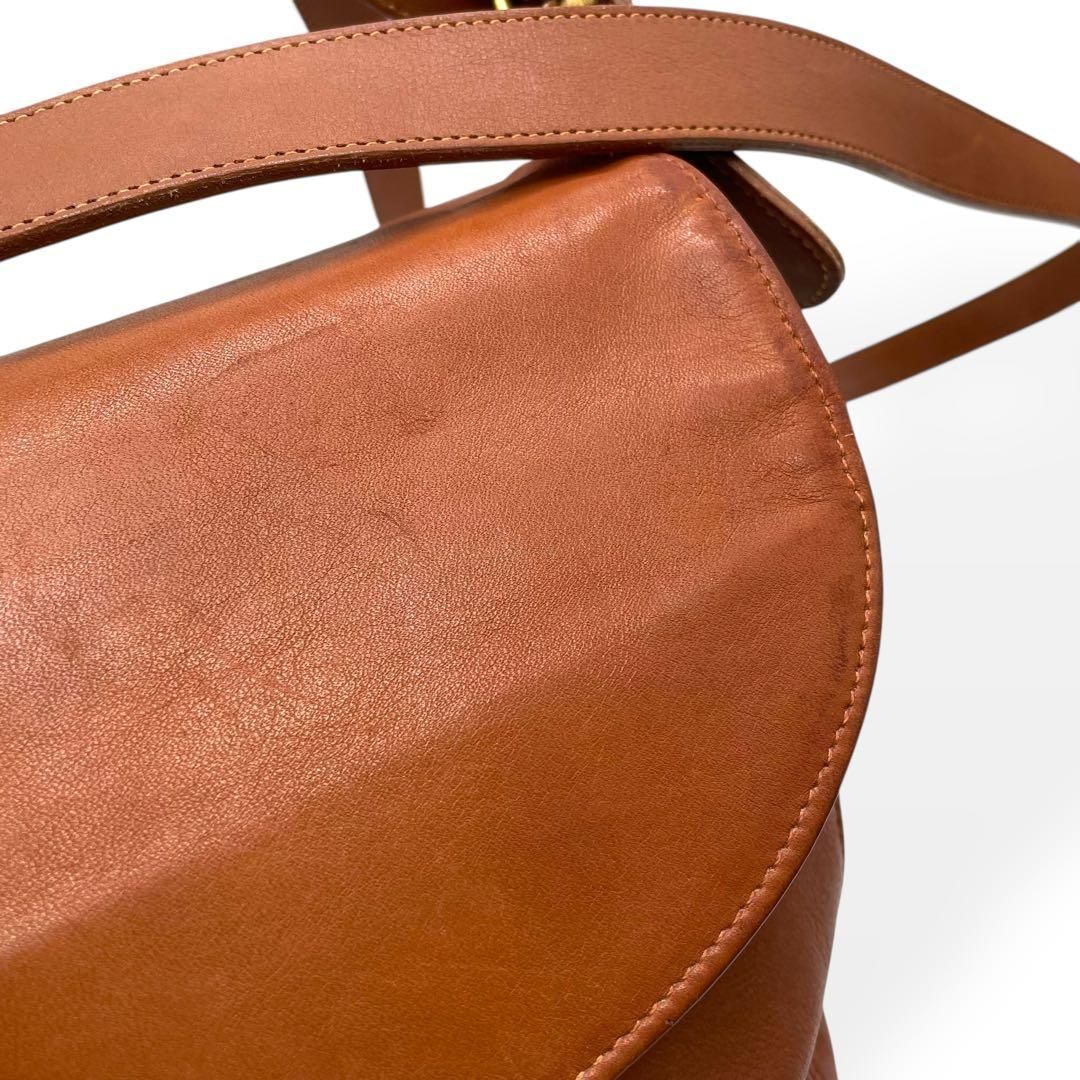 美品　希少　オールドコーチ　ショルダーバッグ　ハンドバッグ 美品 希少 COACH オールドコーチ ショルダーバッグ USA製 レザー 茶