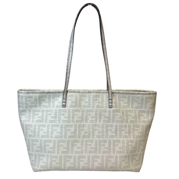 フェンディ Fendi 8 BH 198 ホワイト ズッカ柄 バッグ トートバッグ レディース