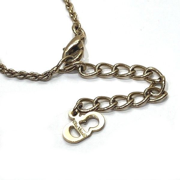 ディオール Dior CD ロゴ ストーン ネックレス ブランド小物 レディース