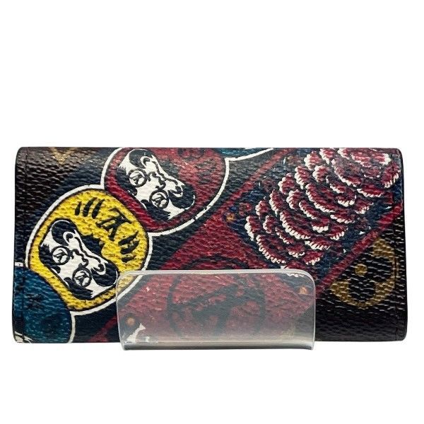 ルイヴィトン Louis Vuitton モノグラム ミュルティクレ4 M 67252 4連 キーケース 山本寛斎コラボ 歌舞伎 ダルマ ユニセックス