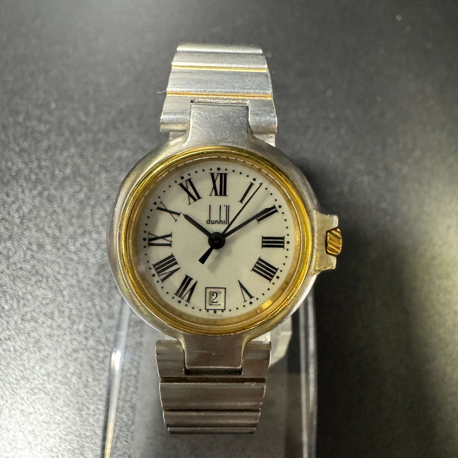 ダンヒル ミレニアム デイト ローマンインデックス 時計 QZ 不動