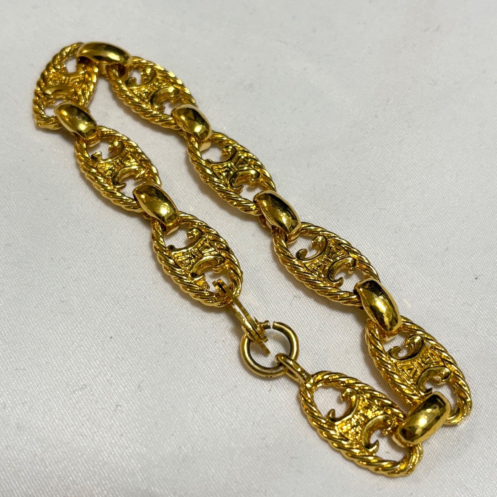 送料無料】CELINE/セリーヌ/ブレスレット/マカダム/ヴィンテージ