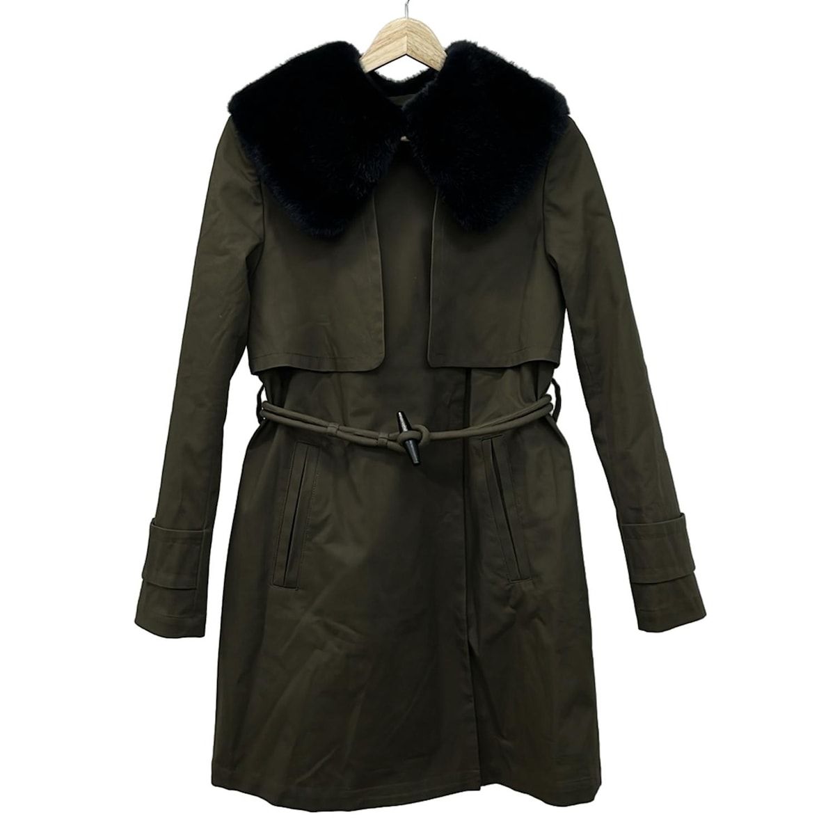 ヴィヴィアンタム　ファー　チャイナ　コート 希少ヴィヴィアンタムフラワー刺繍チャイナコート ジャケット黒赤