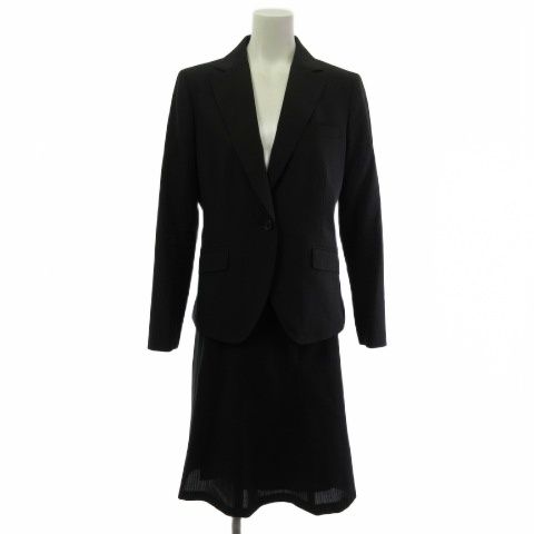 ブルックスブラザーズ BROOKS スカートスーツ セットアップ グラフチェック 黒 ブラック 2