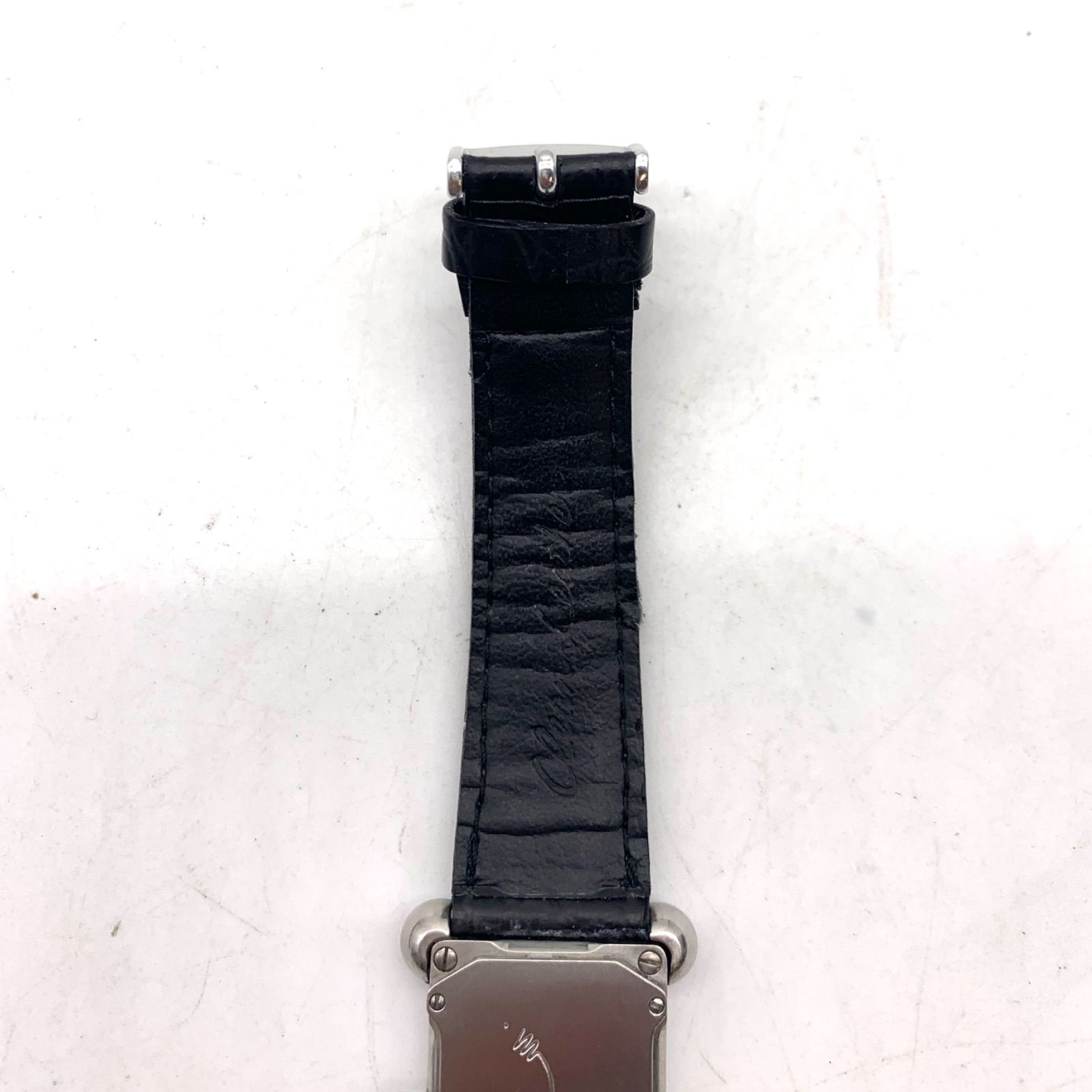  MISANI 腕時計 エルミタージュ シルバー×アイボリ系 黒革ベルト 手巻き時計 腕時計(アナログ)