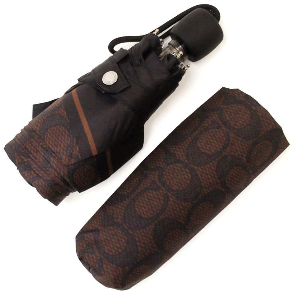 コーチ カサ COACH アウトレット シグネチャー UVカット 晴雨兼用 ミニ アンブレラ 折り畳み傘 CZ 197 SVEEW