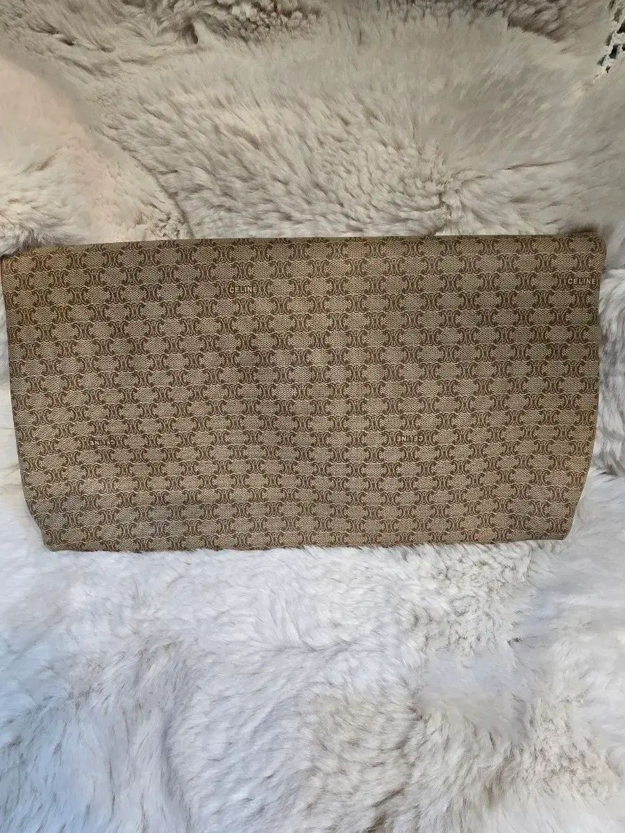 Celine セリーヌ マカダム クラッチバッグ ブラウン