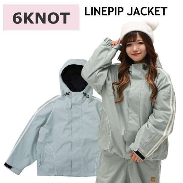 Sｻｲｽﾞ 25-26 6 KNOT LINEPIP JACKET ICE MINT K 2510 シックスノット スノボウェア レディース ウーマンズ ジャケット JKT