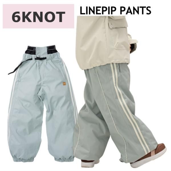Sｻｲｽﾞ 25 26 6 KNOT LINEPIP PANTS ICE MINT K 2511 シックスノット スノボウェア レディース ウーマンズ パンツ PNT