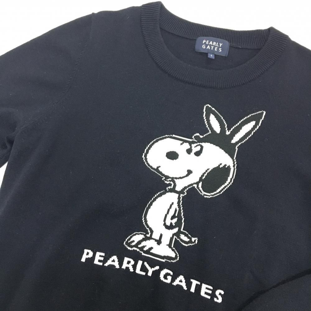 超美品】パーリーゲイツ×PEANUTS セーター ネイビー×白 うさ耳
