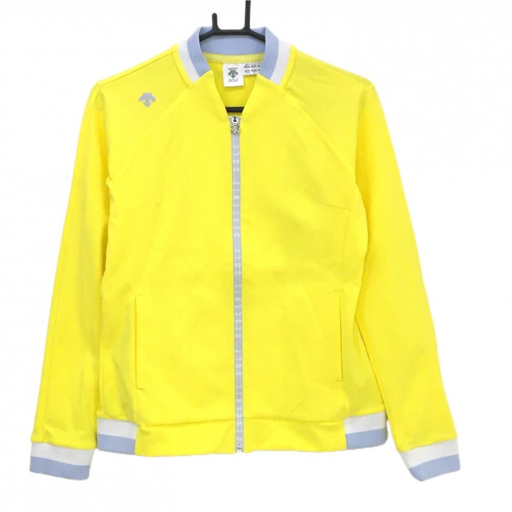 デサントゴルフ ジャケット イエロー ストレッチ 吸汗速乾 UVカット 中田英寿 レディース L ゴルフウェア DESCENTE
