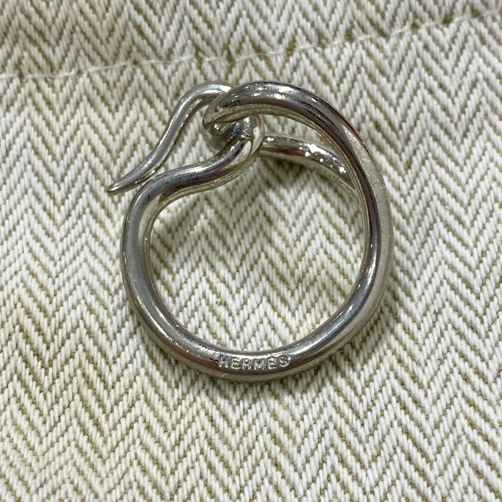 エルメス スカーフリング ジャンボ シルバー金具 HERMES AC 0123