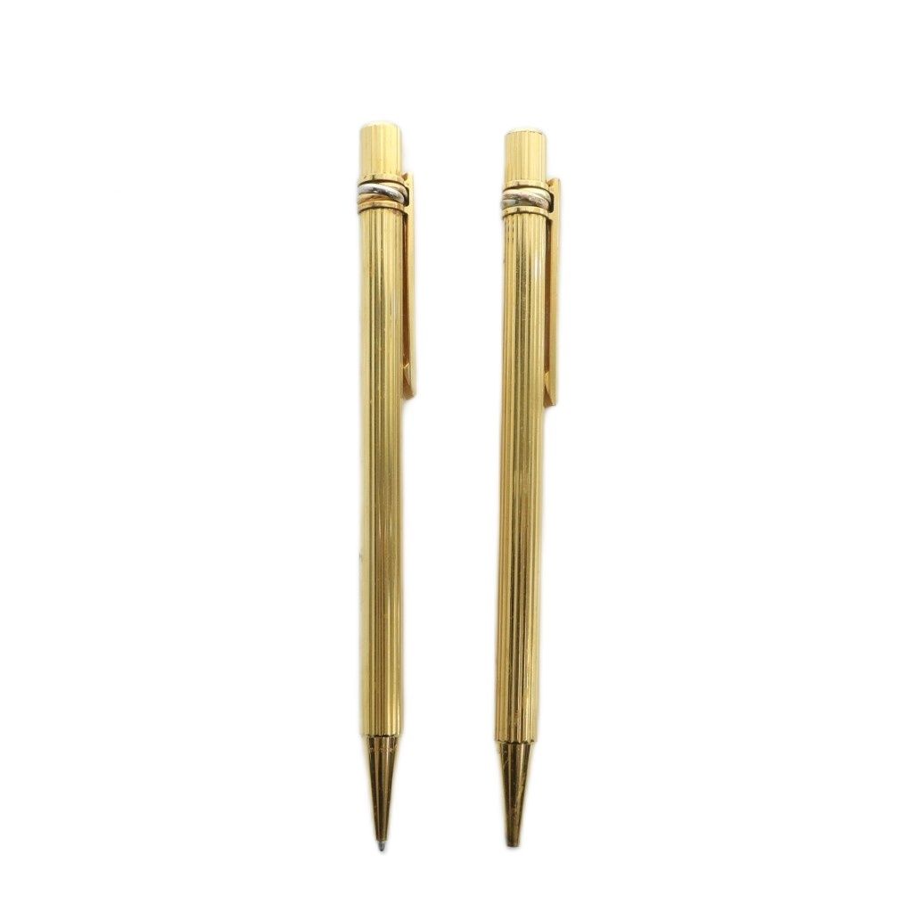 カルティエ Cartier トリニティ ボールペン 2本 セット ツイスト式