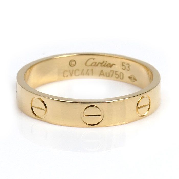CARTIER カルティエ K18YG イエローゴールド ミニラブ リング・指輪