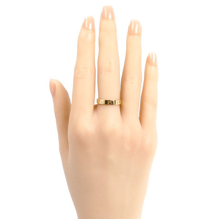 CARTIER カルティエ K18YG イエローゴールド ミニラブ リング・指輪