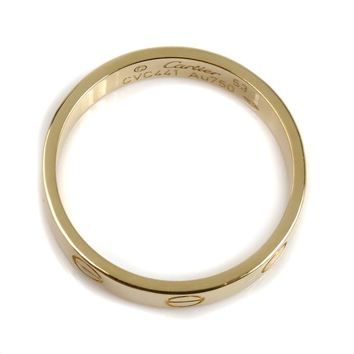 CARTIER カルティエ K18YG イエローゴールド ミニラブ リング・指輪