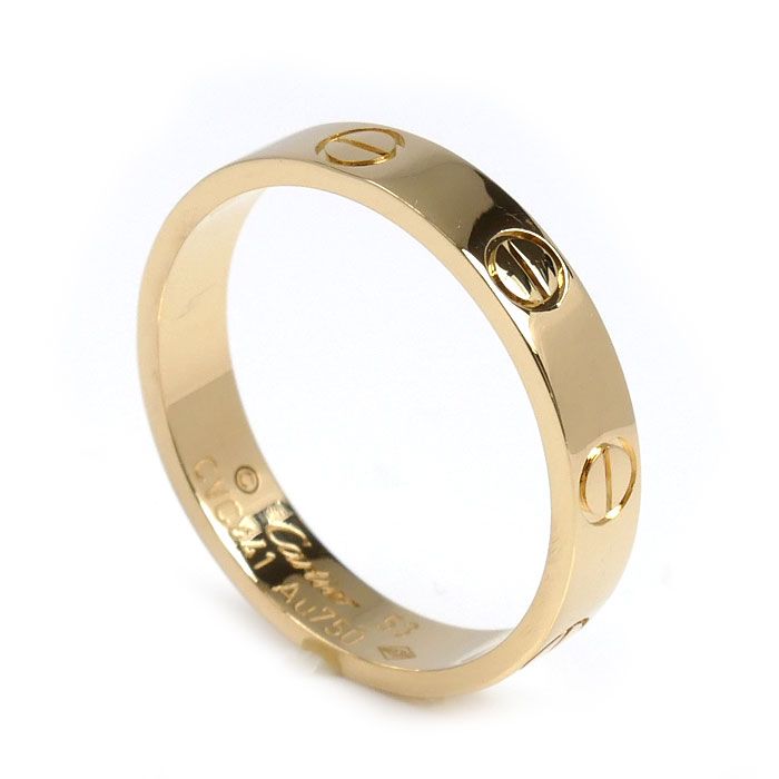 CARTIER カルティエ K18YG イエローゴールド ミニラブ リング・指輪