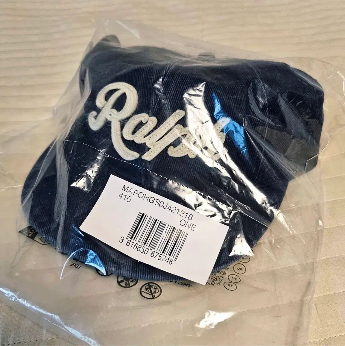 POLO RALPH LAUREN ポロラルフローレン アプリケ ツイル ベースボールキャップ ネイビー メンズ レディース 帽子