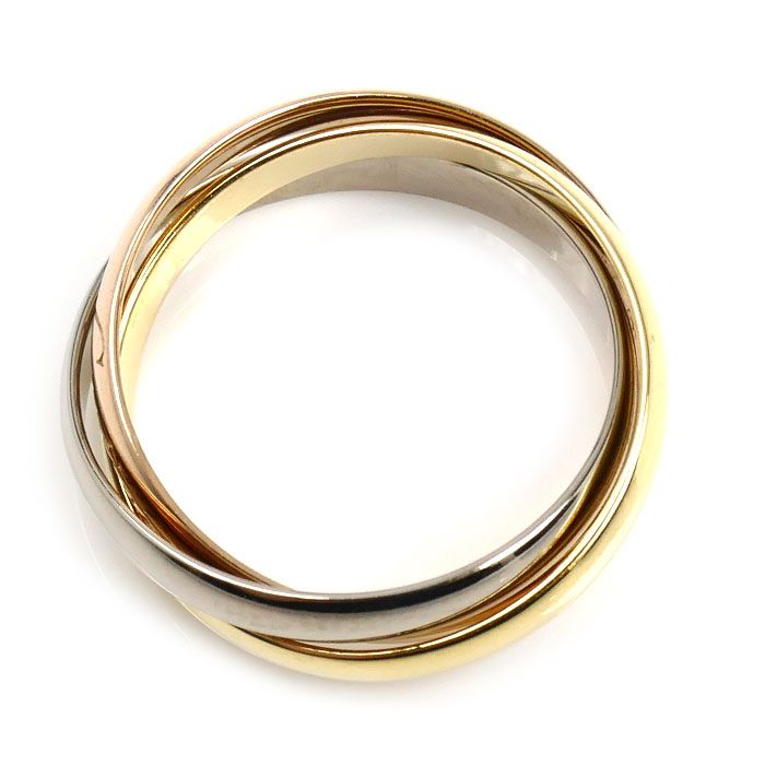 【カルティエ】7連 トリニティリング 57(17号) K18YG・PG・WG 7連 トリニティリング 57(17号) K18YG・PG・WG トリニティリング