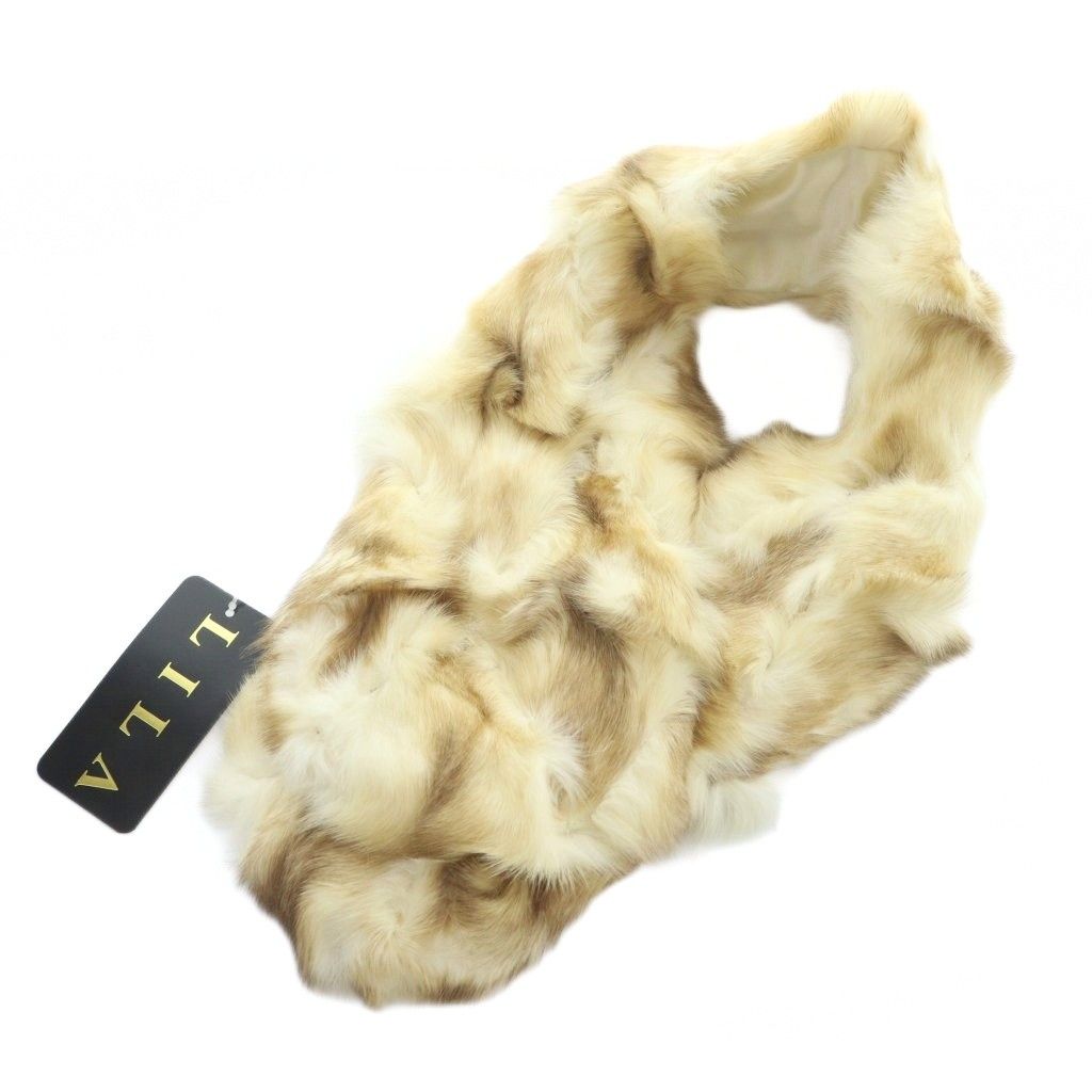 【定価38万／新品未使用タグ付】ロシアンセーブル マフラー ショール フリンジ 定価38万／新品未使用タグ付】ロシアンセーブル マフラー ショール