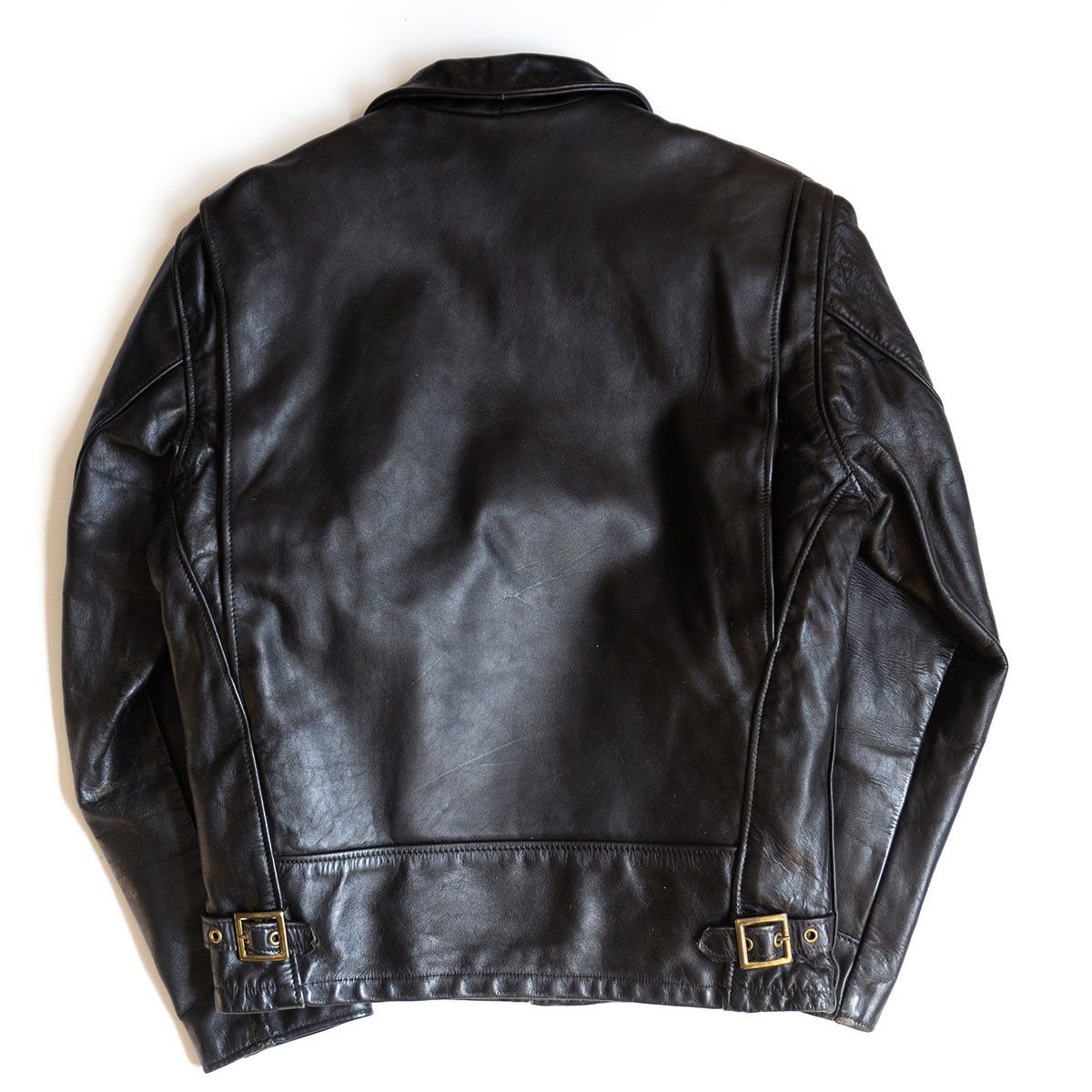 Schott シングルライダースジャケット AT101 サイズ38 雰囲気抜群】SCHOTT【AT101/シングルライダースジャケット】38 襟