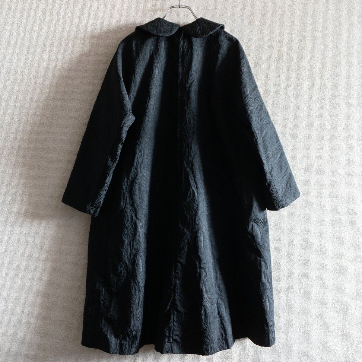 COMME des GARCONS 2020 SS 丸襟 総柄 ワンピース XS ブラック コムコム コムデギャルソン