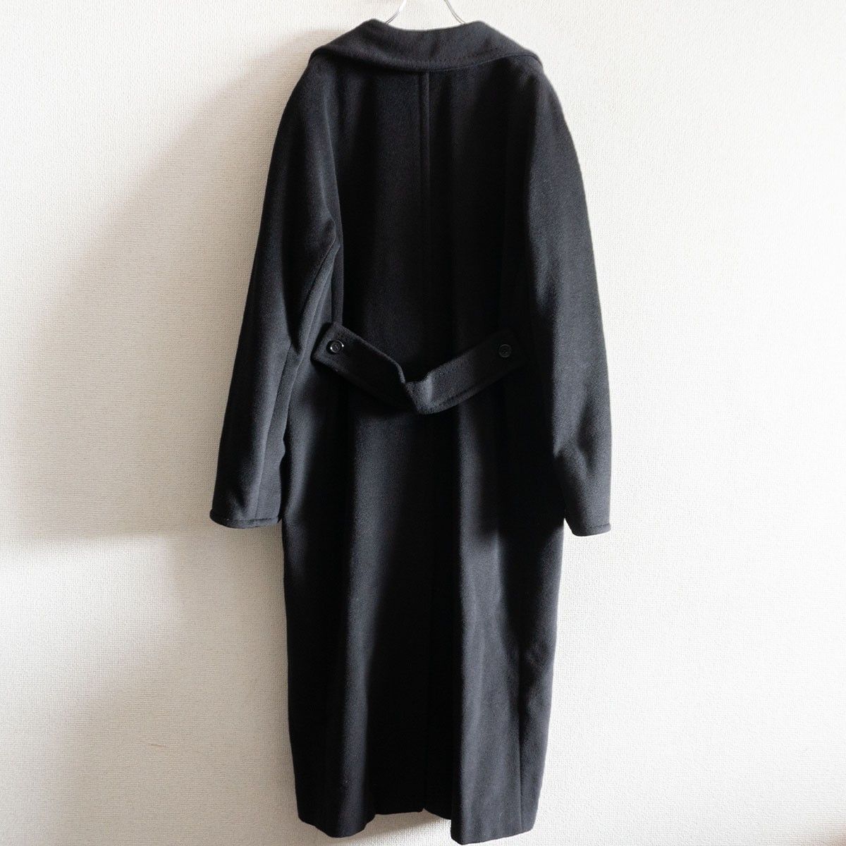 極美品✨ウィークエンドマックスマーラ カシミヤ混 ロングコート ブラック 極美品✨ウィークエンドマックスマーラ カシミヤ混 ロングコート