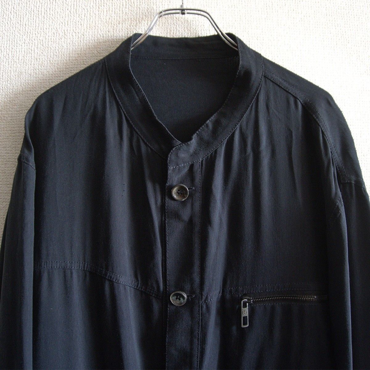 美品】GIORGIO ARMANI【スタンドカラー レーヨン ジャケット】54