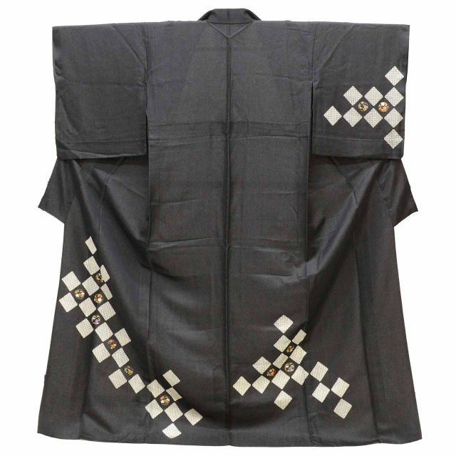 中古】 リサイクル着物 付下げ 正絹 絹 LLサイズ 高身長 大きめサイズ