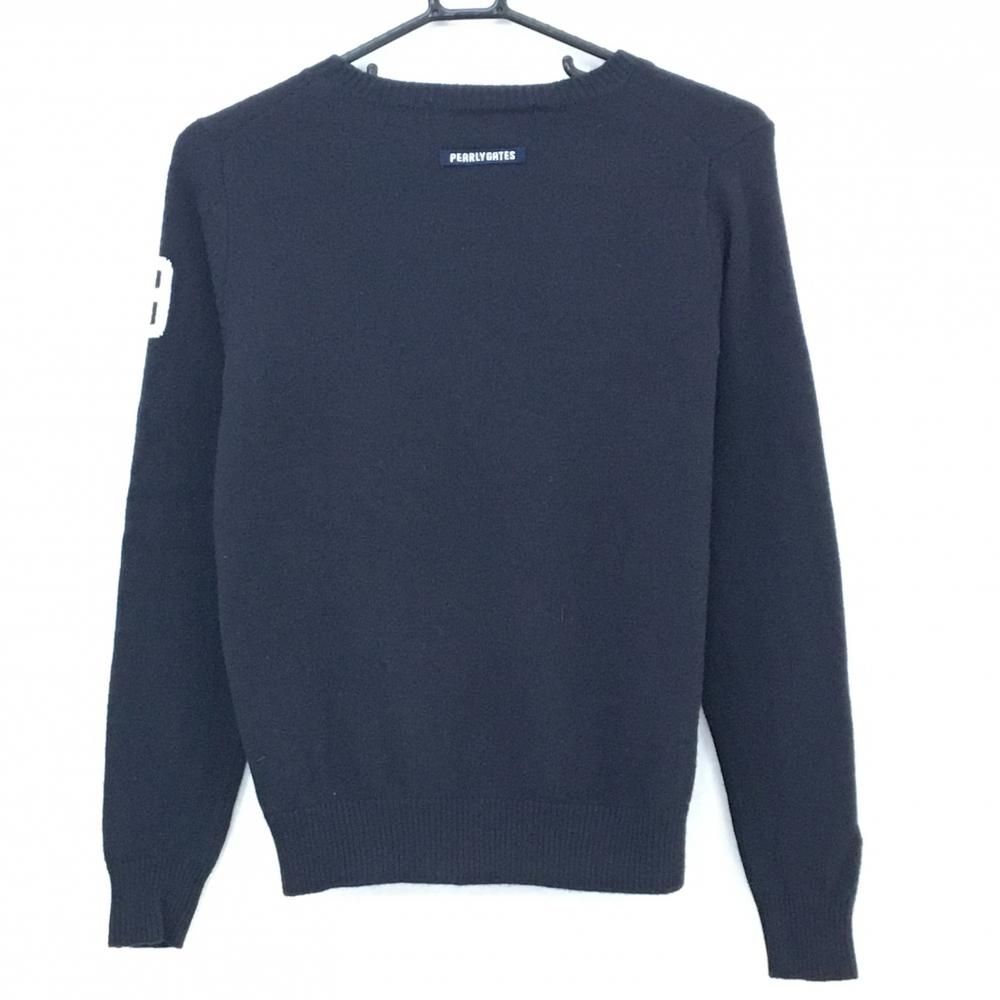 超美品】パーリーゲイツ×PEANUTS セーター 黒×白 スヌーピー ウール100