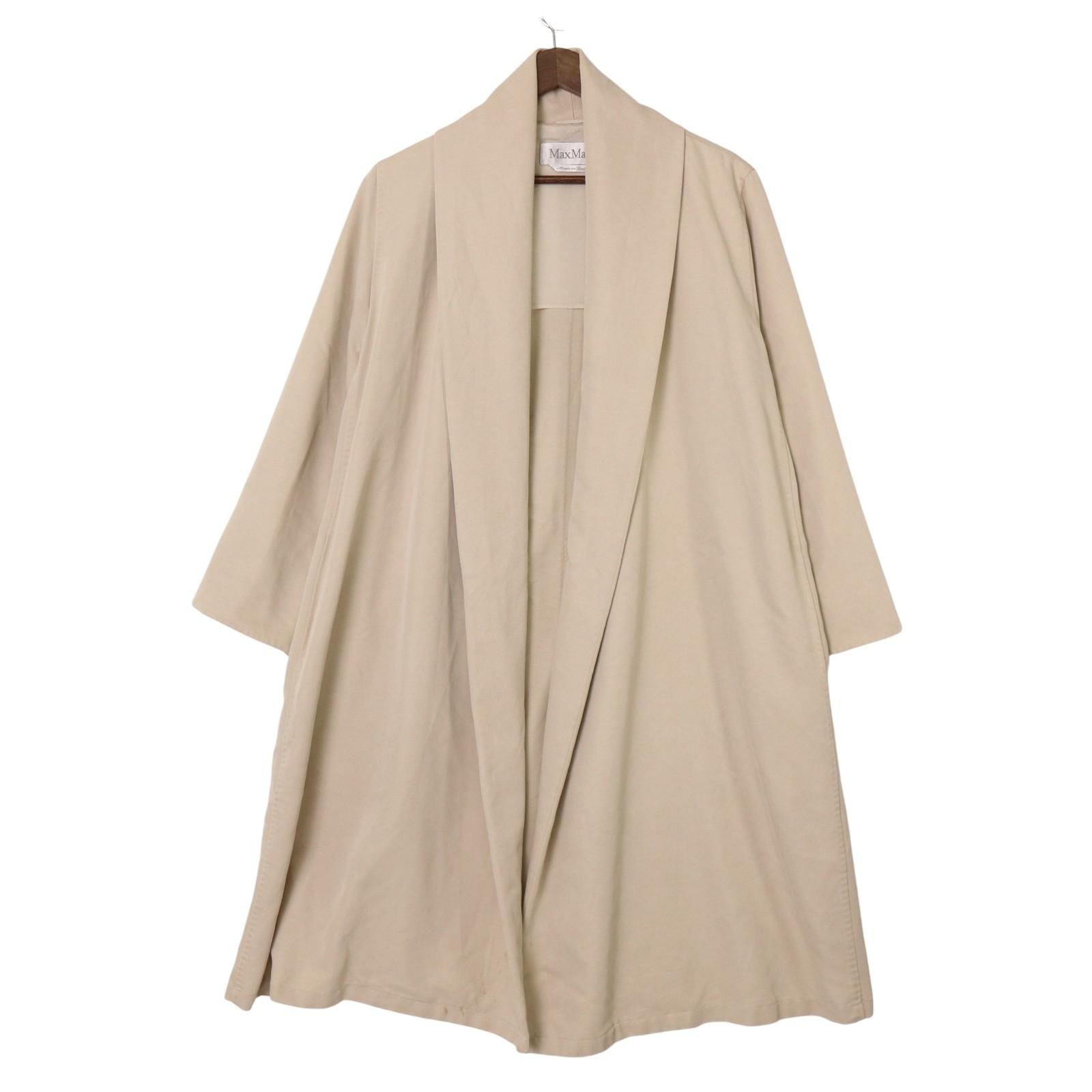 MAX MARA マックスマーラ 白タグ ショールカラー スプリングコート