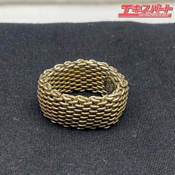 Tiffany ティファニー サマセットリング 13-14号 TIFFANY&Co. ティファニー サマセットリング 13号 メッシュ SV925 旧