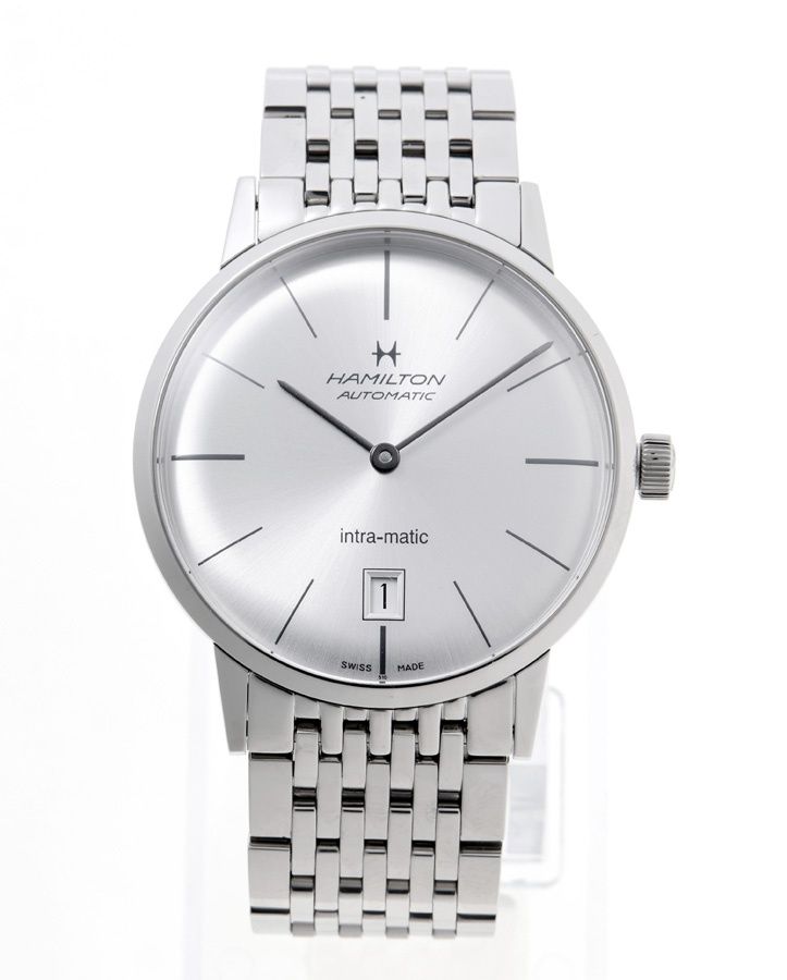  ハミルトン アメリカン クラシック イントラマティック オート H 384551 シルバー 自動巻き 商品番号 A 159639 自動巻き時計 腕時計(アナログ)