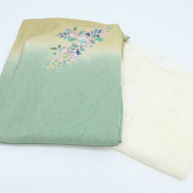 百華❀Y4237◇美品 作家物落款 辻が花 絞り 手縫い仕立て トールサイズ