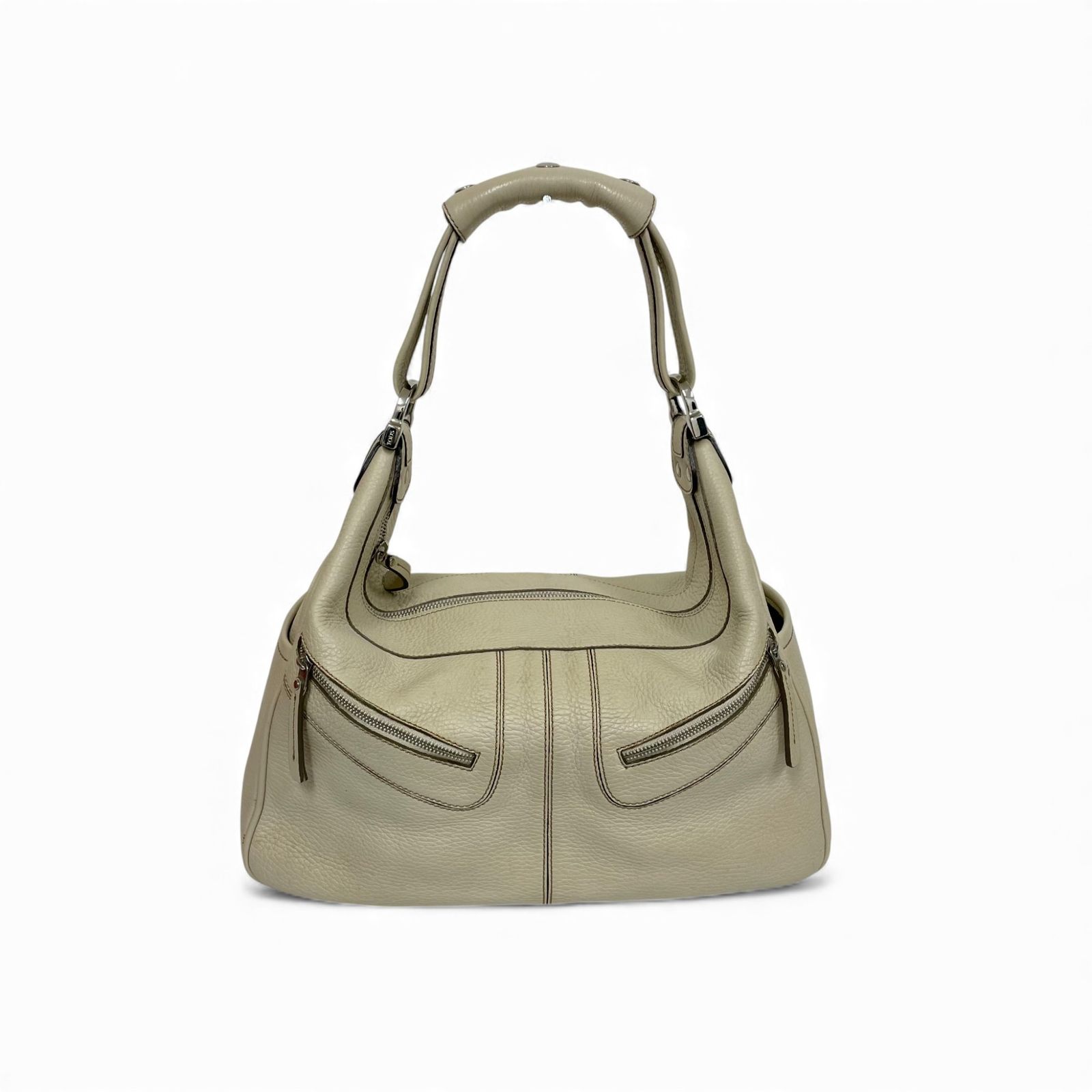 TOD‘S トッズ レザー ハンドバッグ ワンショルダー ホワイト