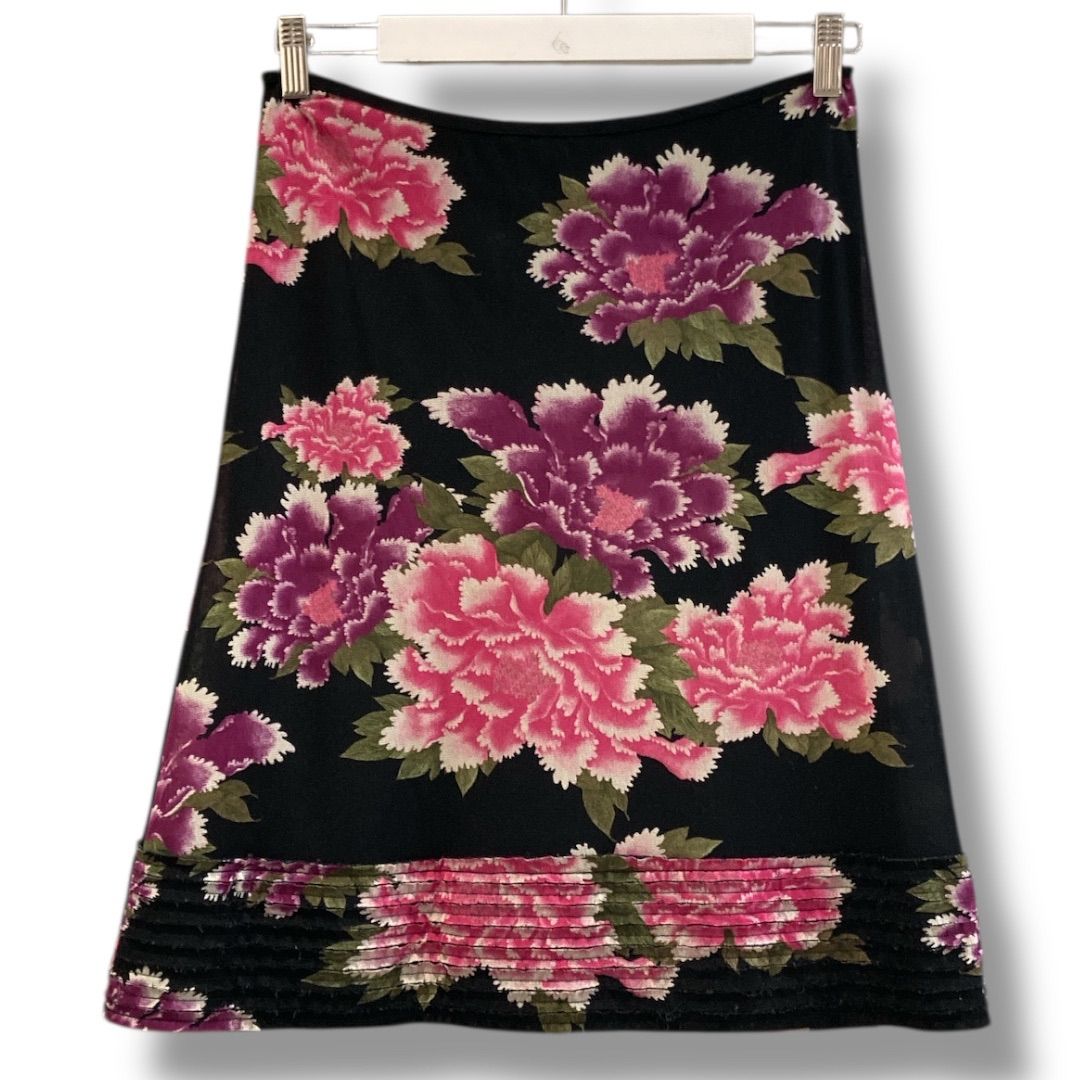 ヴィヴィアンタム VIVIENNE TAM スカート 花 パワーネット VIVIENNE TAM ヴィヴィアンタム パワーネック フラワープリント