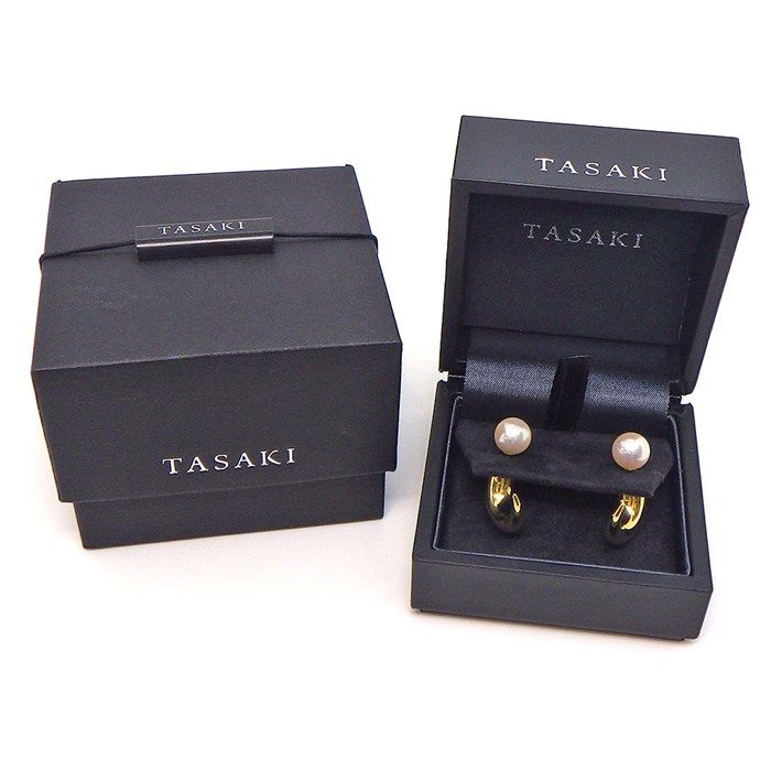 タサキ 田崎真珠 TASAKI ピアス デインジャー ホーン E-3658-18KYG
