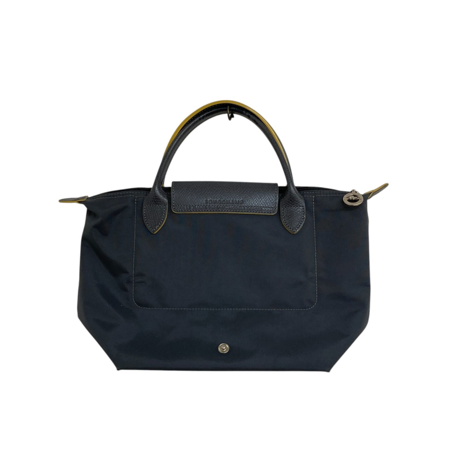 LONGCHAMP ロンシャン グレー、黄、シルバー トートバッグ - メルカリ