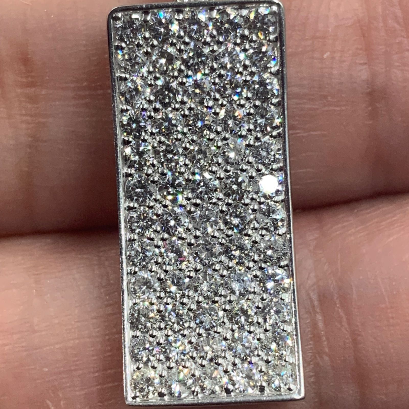  Pt 900 ダイヤモンドペンダント 4.3 g 1 ct チャーム アクセサリー